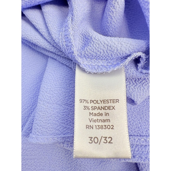 Avenue Womens Light Purple V Neck Grommet Long Sleeve Loose Fit Top 30/32 - Picture 6 of 12